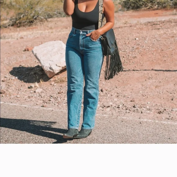 Vintage Louis Vuitton Epi Upcycled Boho Fringe Leather Crossbody - Picture 4 of 7